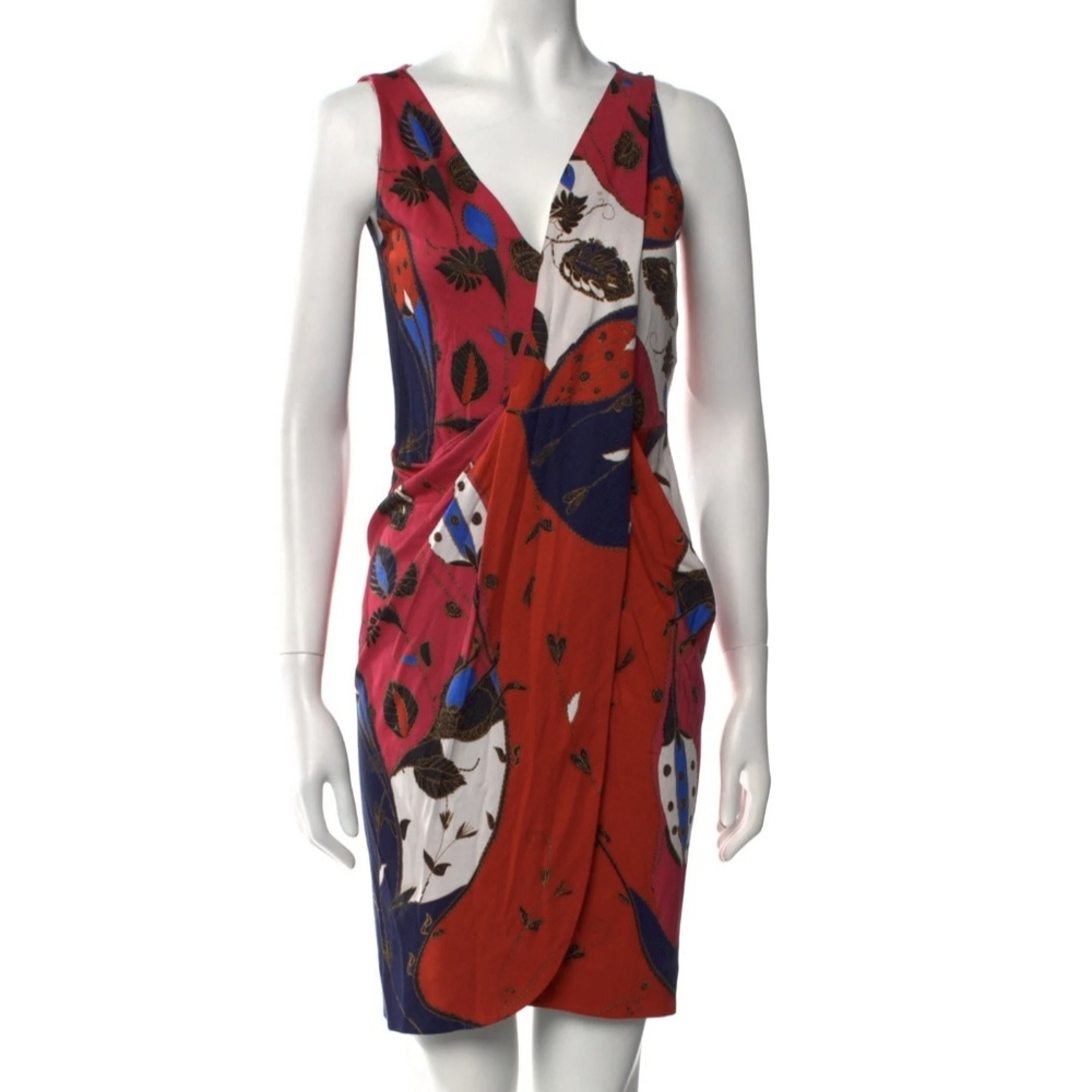Diane Von Furstenberg Elegant Lonnie Faux Wrap Dress - Picture 2 of 7